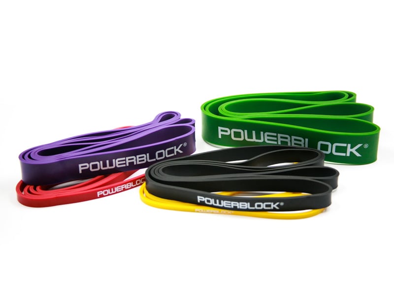 Full set of PowerBlock Resistance Bands.