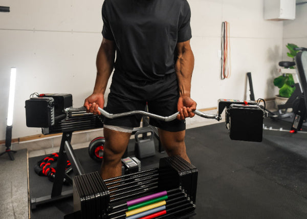 Elite USA EZ Curl Bar Being Used