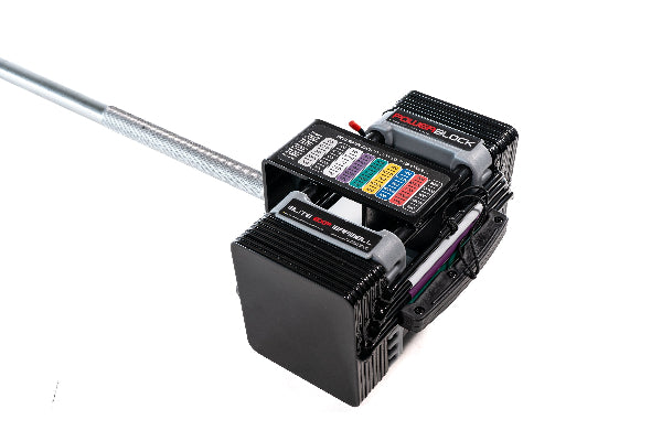 Elite EXP Straight Bar with dumbbells