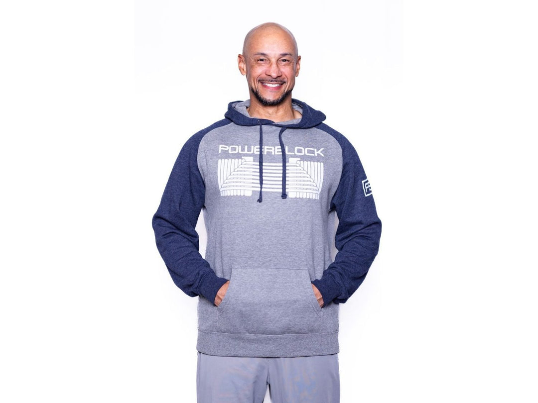 PowerBlock hoodie – walking pose