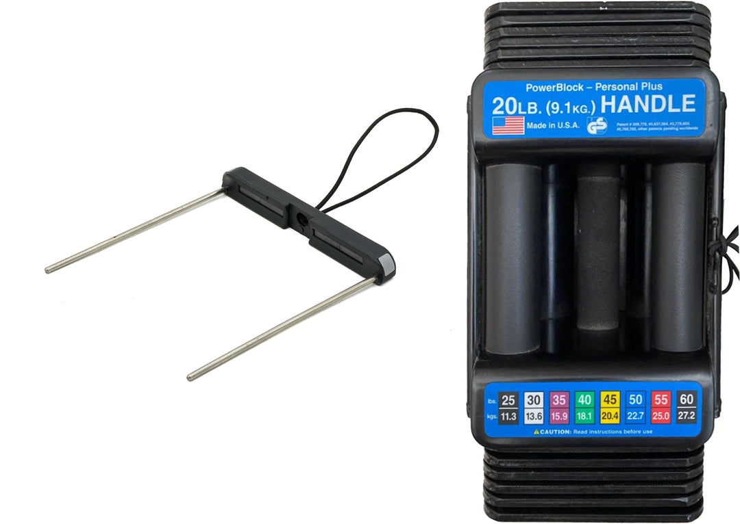 PowerBlock personal plus adjustable dumbbell with replacement selector pin