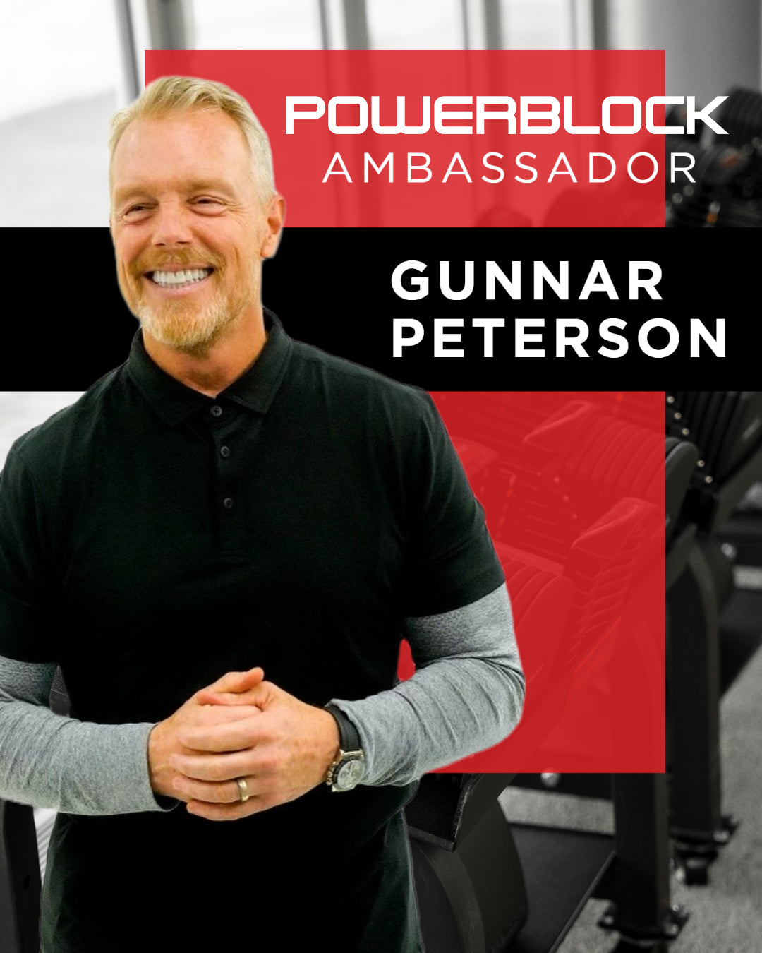 PowerBlock ambassador Gunnar Peterson smiling