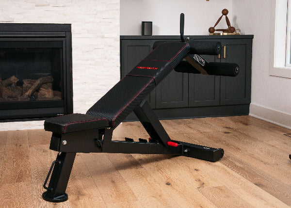Assisted Power Bench PowerBench 2.0 Bundle | Chin-up, Ab, Dip Attachments | PowerBlock