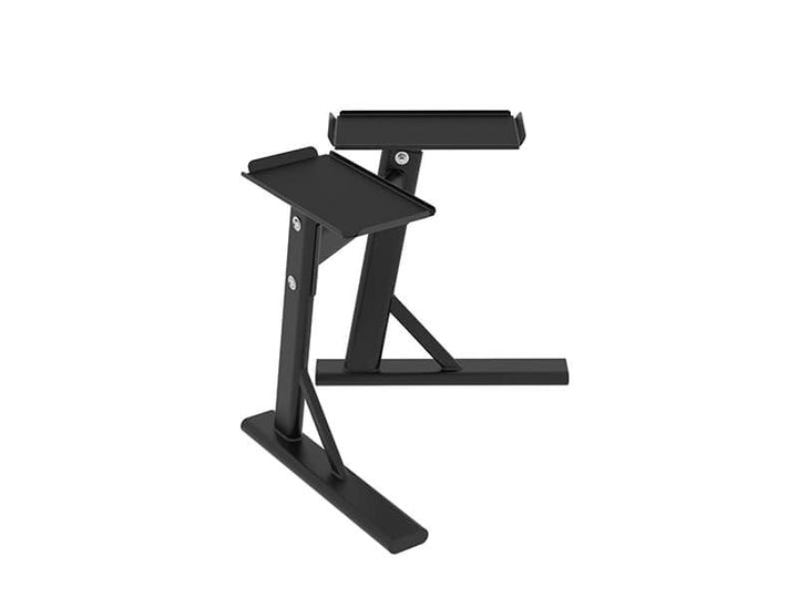 Step in and place or remove your PowerBlock adjustable dumbbells with ease using the PowerStand.