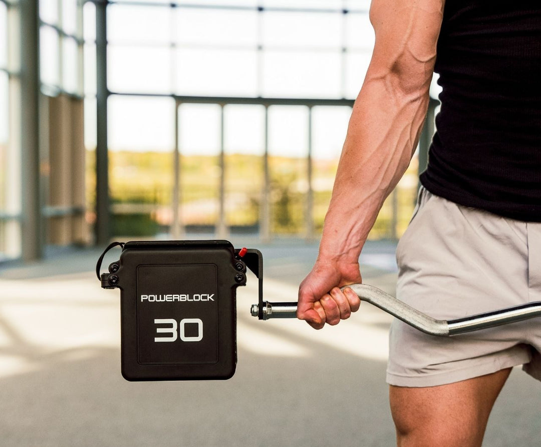 Close up of the Pro 100 Curl Bar