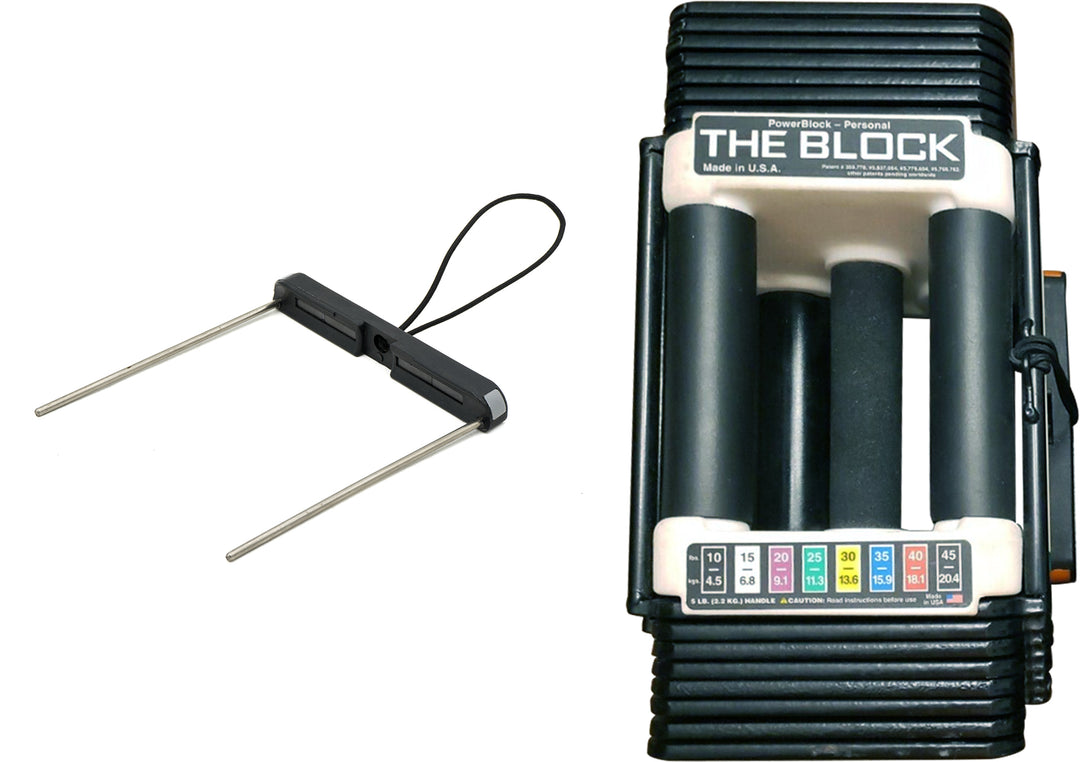 PowerBlock Replacement Selector Pin with the block adjustable dumbbell 