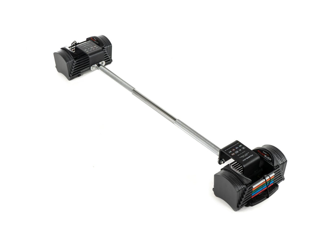 Sport 24 lightweight adjustable barbell with adjustable dumbbells attached