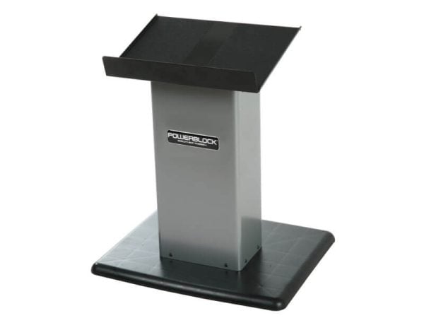Our Large Column Stand, which fits PowerBlock dumbbells up to 90 pounds.