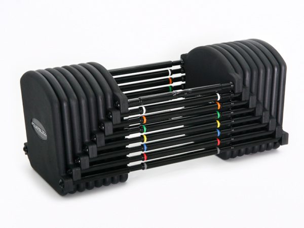 Single image of weight plates for PowerBlock Pro EXP adjustable dumbbells.